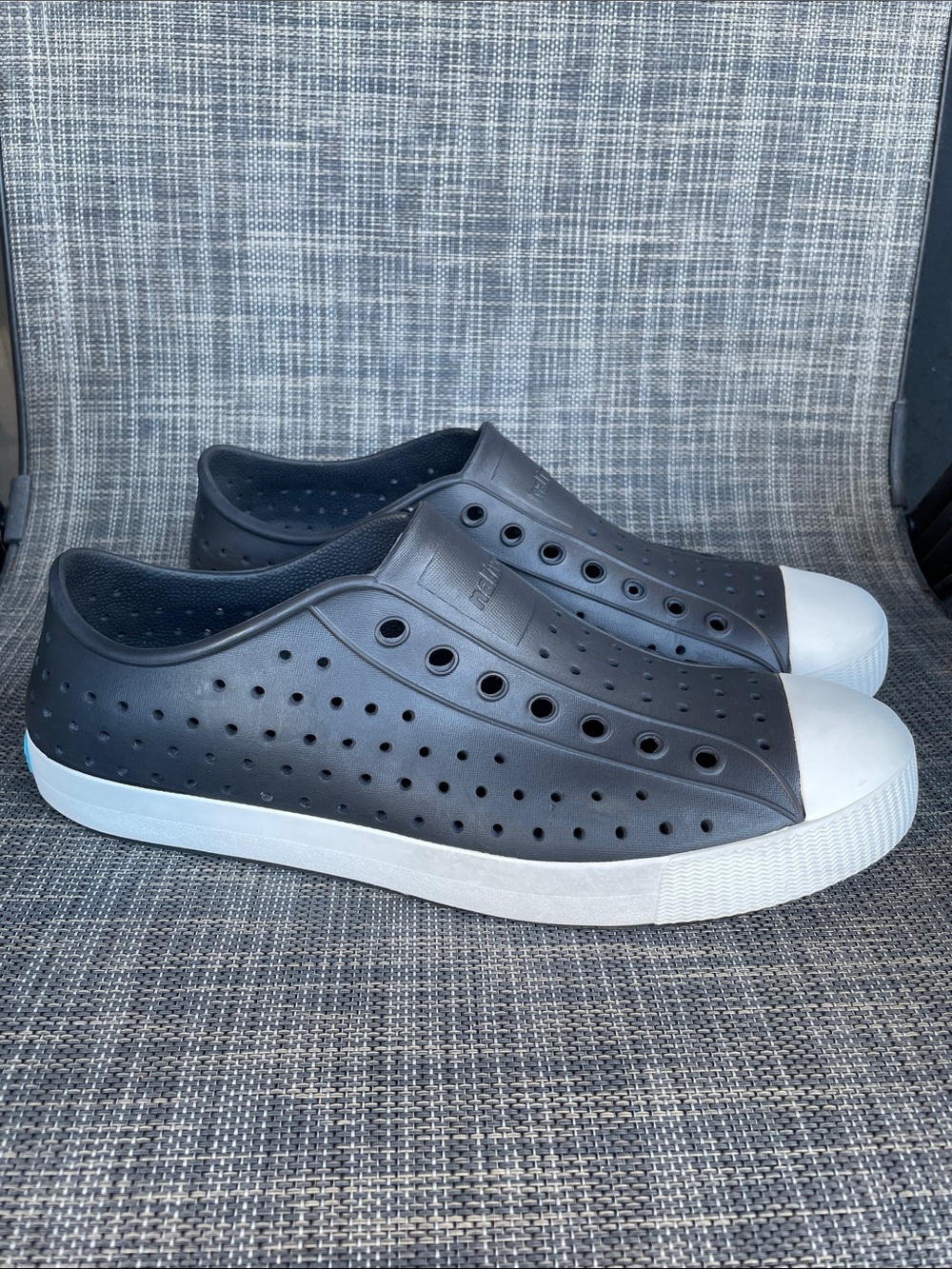 Native Shoes Jefferson Slip-On Sneakers Sugarlite Jiffy Black White Men’s 11